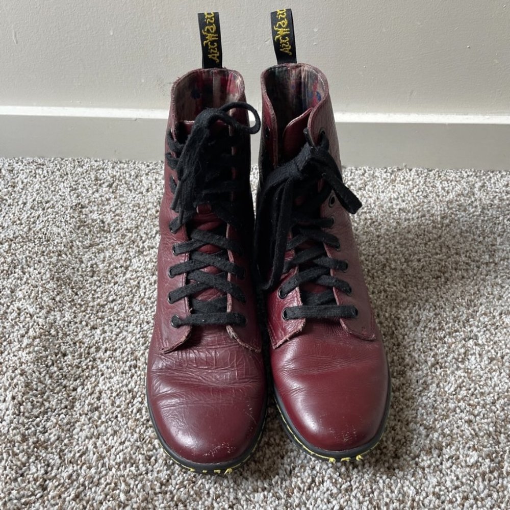 Dr Martens | Stratford Lace Up Boots in Oxblood - Picture 6 of 16